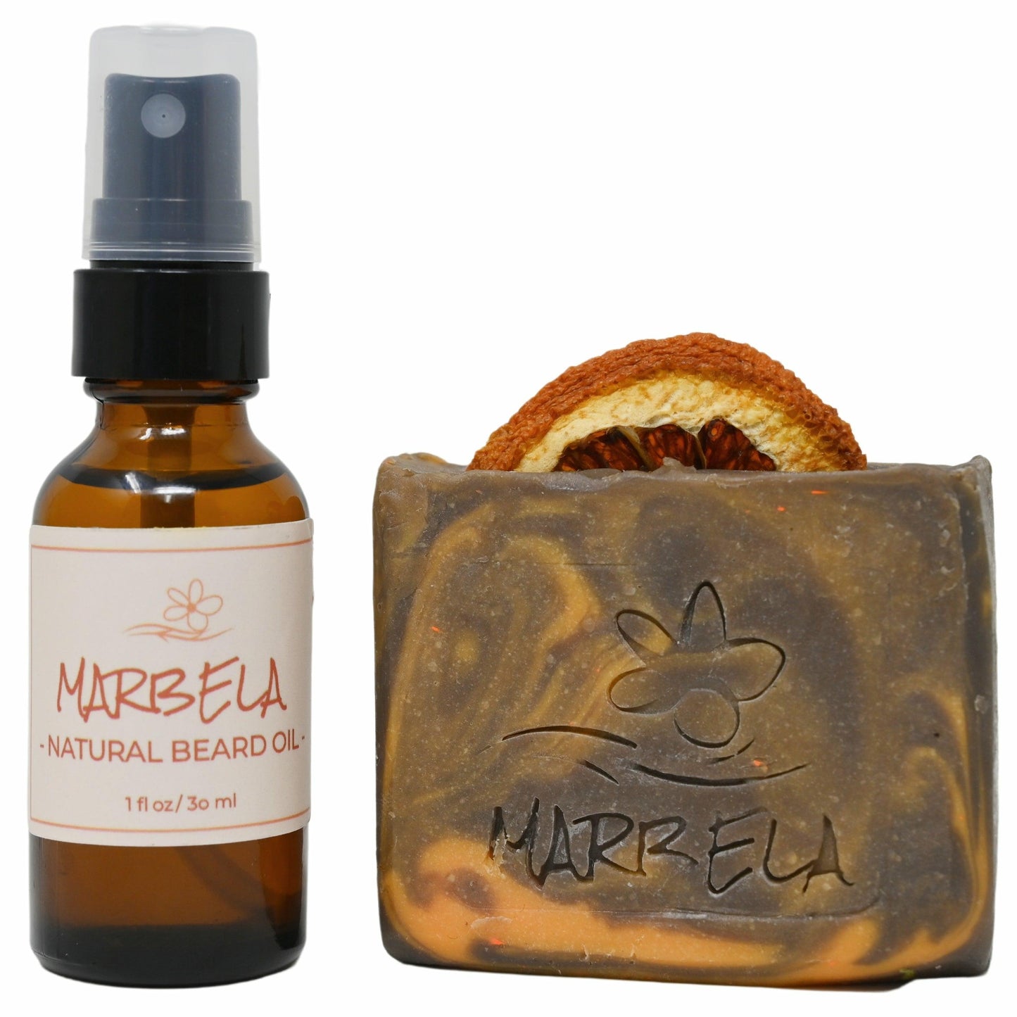 Beard Oil + Orange Ginger Soap Duo Bundle Set For Men