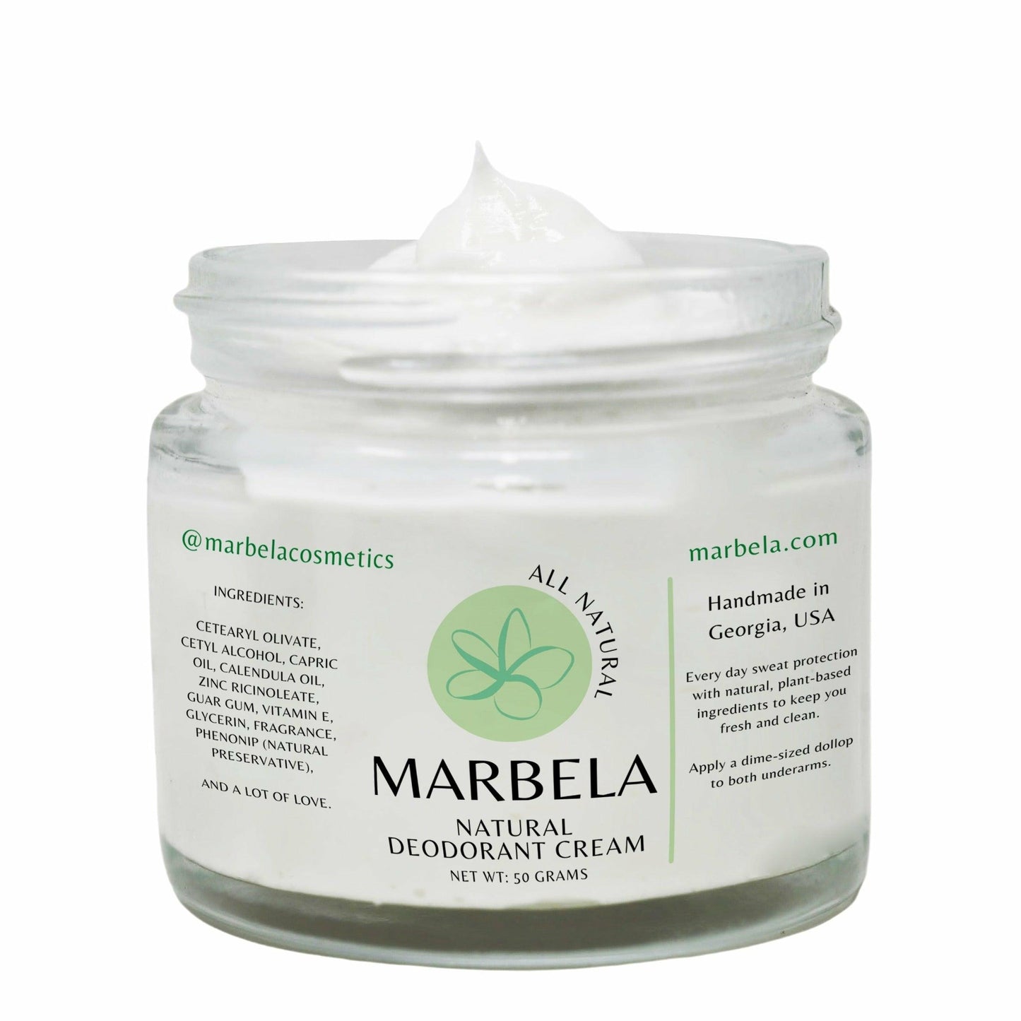Natural Deodorant Cream