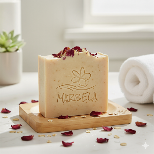 Creamy Rose Soap and Soap Dish Gift Set